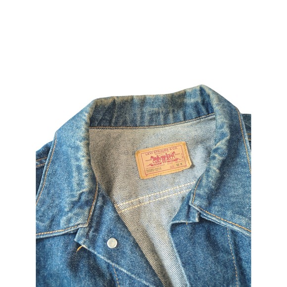 Vintage Levis Jean Type 3 Denim Trucker Jacket Made In USA  70506-0216 Size 48R - Picture 4 of 5